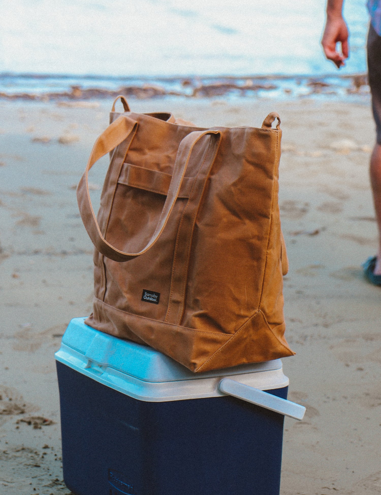 Barnaby Better Tote - Large waxed canvas everyday carry bag - Tussock