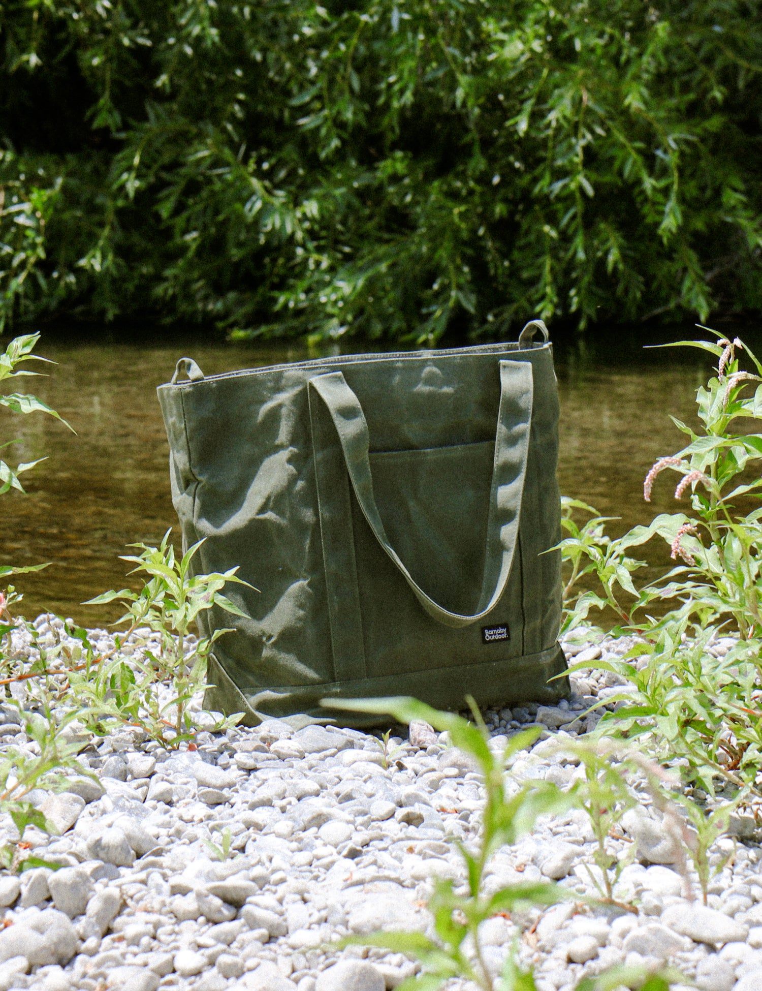 Barnaby Better Tote - Large waxed canvas everyday carry bag - Waitākere