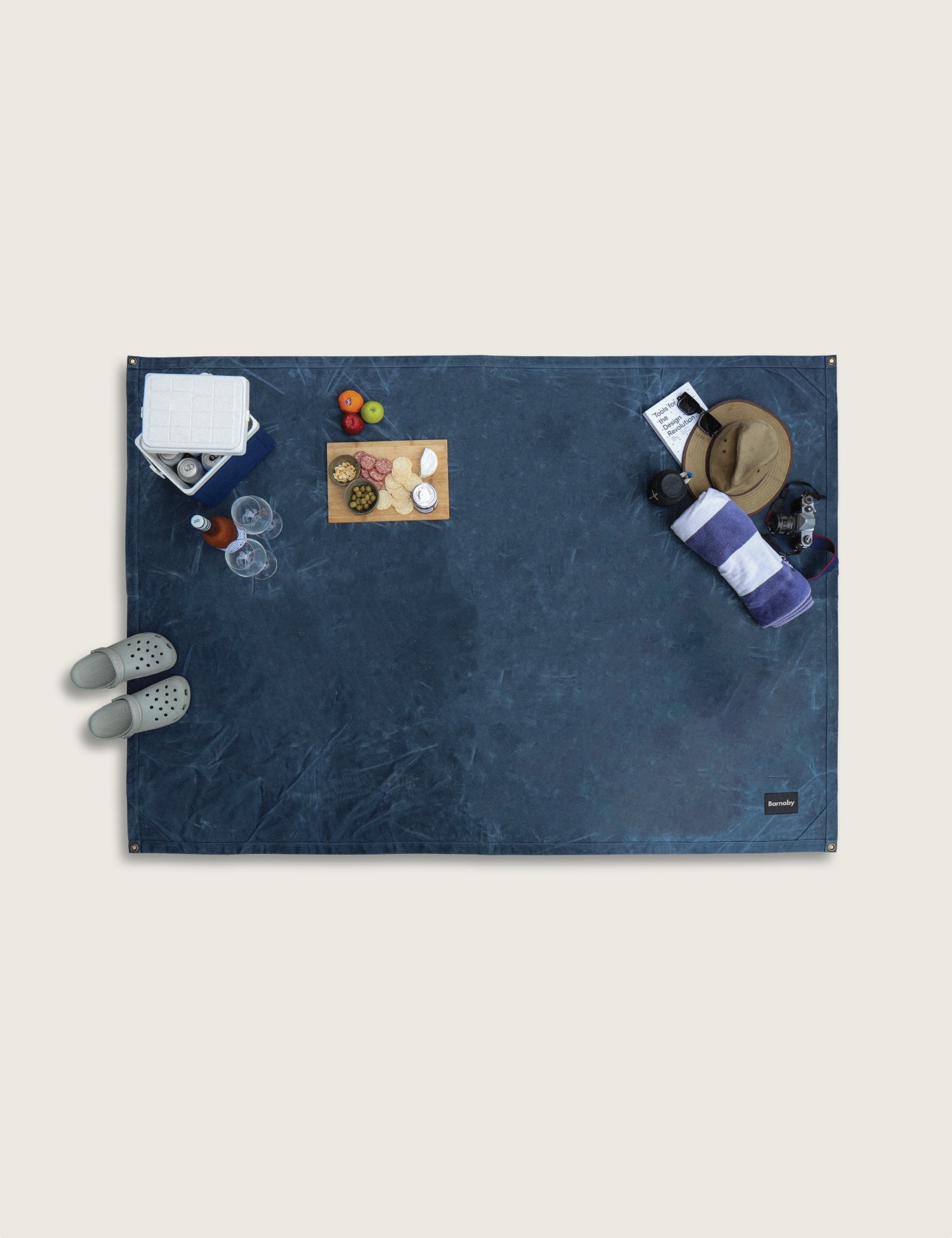 Barnaby Picnic Mat - Aoraki Blue