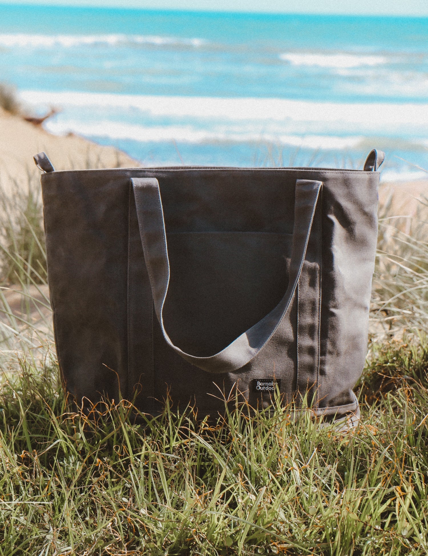 Barnaby Better Tote - Large waxed canvas everyday carry bag - Ruapehu - Barnaby Outdoor