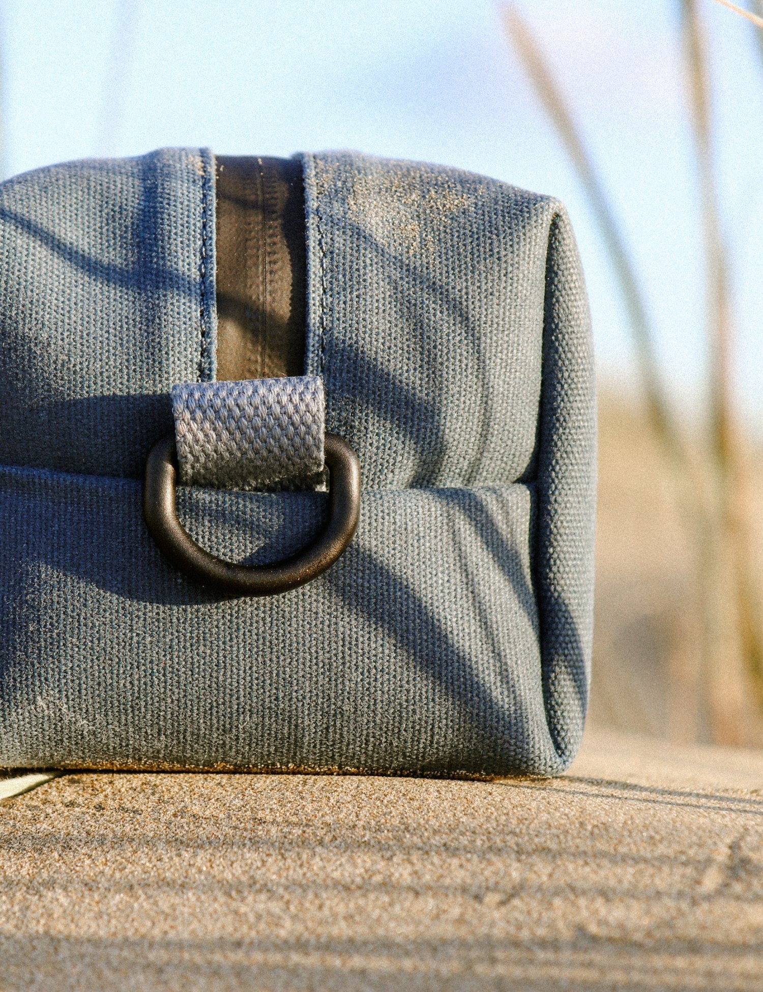 Field Wash Bag - Waxed Canvas - Aoraki Blue - Barnaby Outdoor