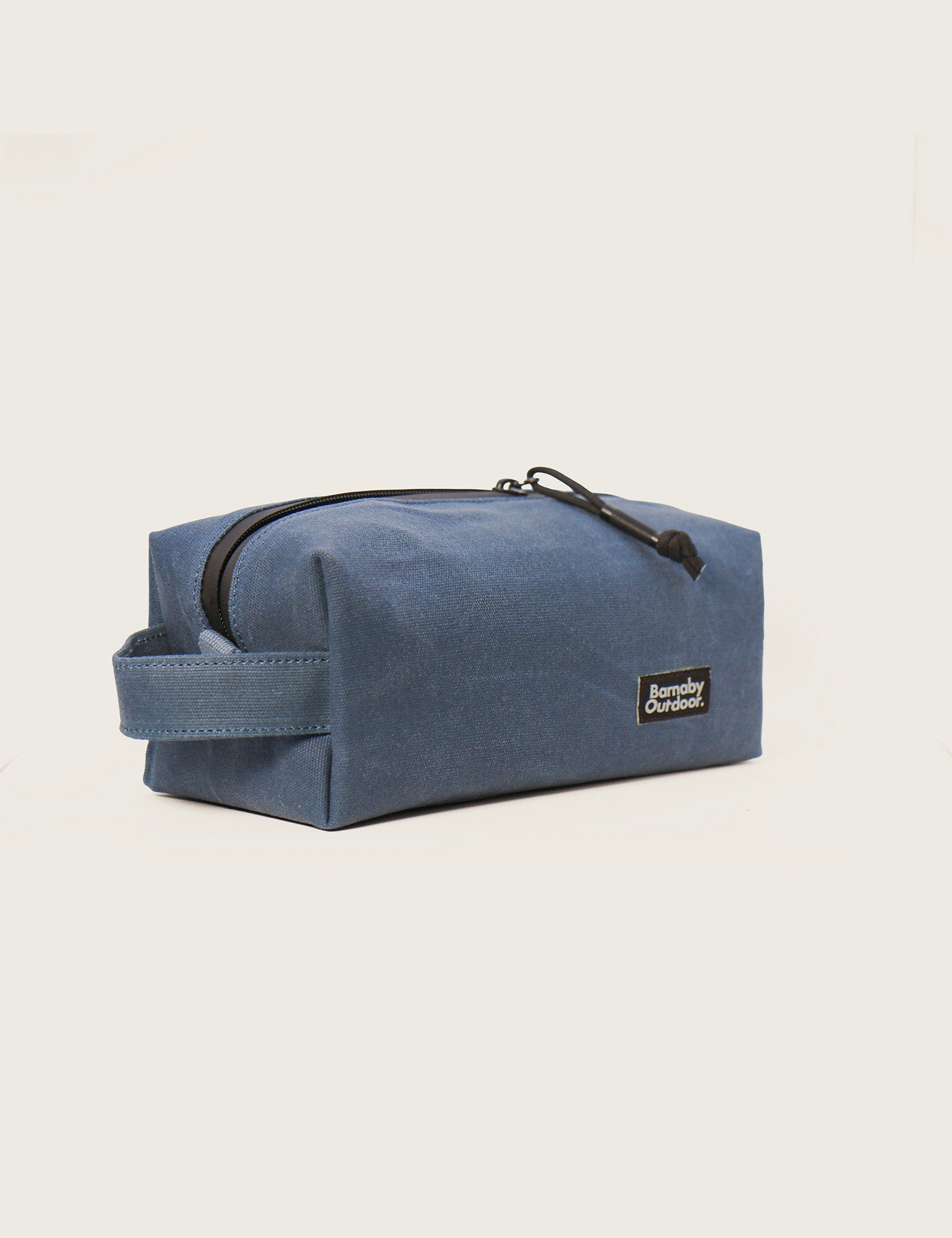 Field Wash Bag - Waxed Canvas - Aoraki Blue - Barnaby Outdoor