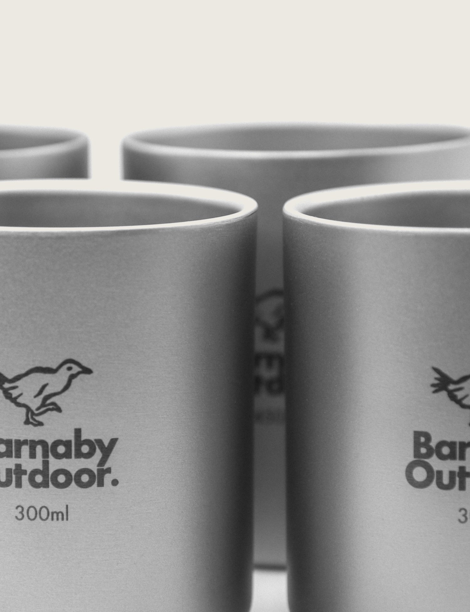 Titanium Double - Wall Barnaby Mug - FAMILY Nesting Set - Barnaby Outdoor