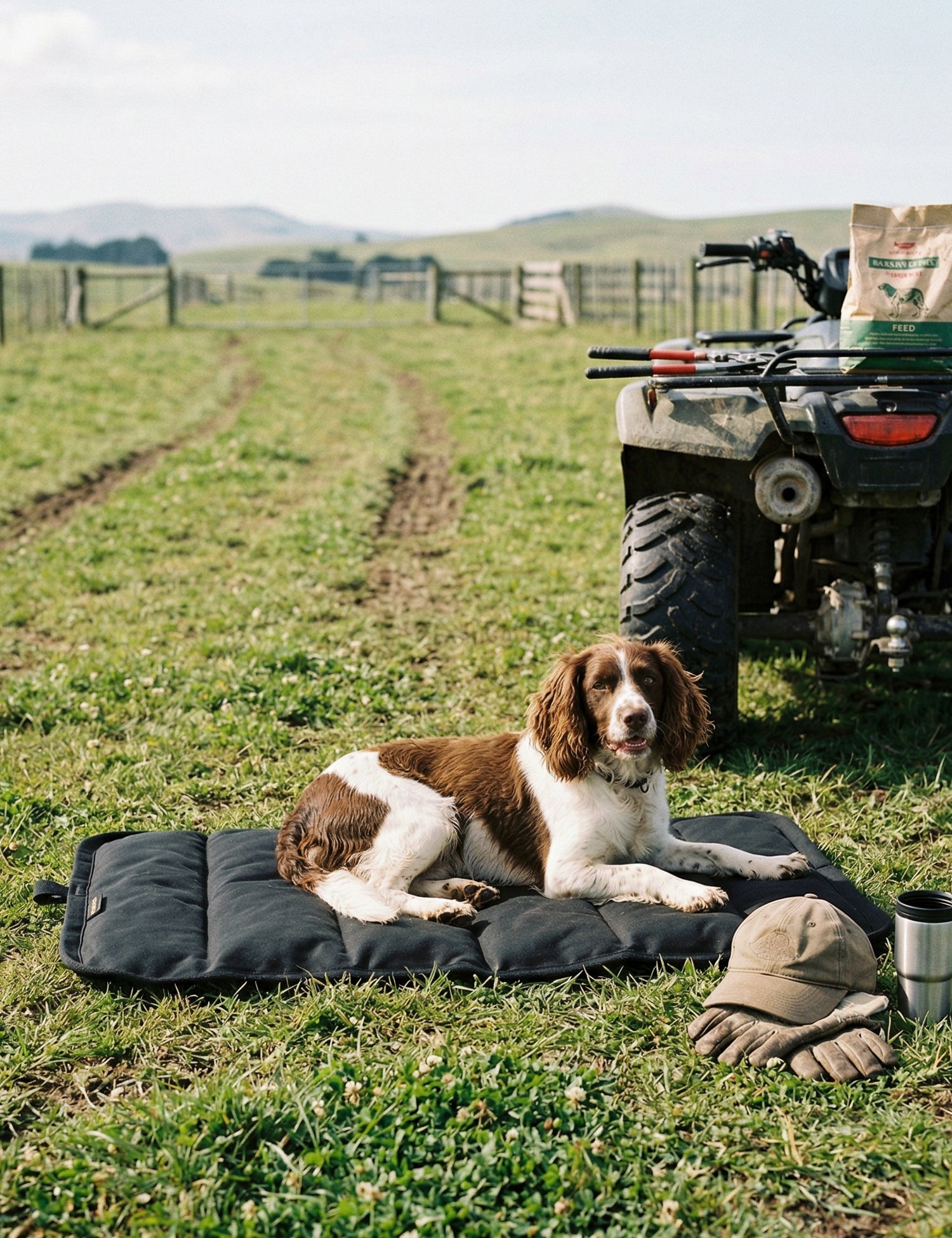 Water - Resistant Canvas Good Dog Mat – Muriwai Black - Barnaby Outdoor