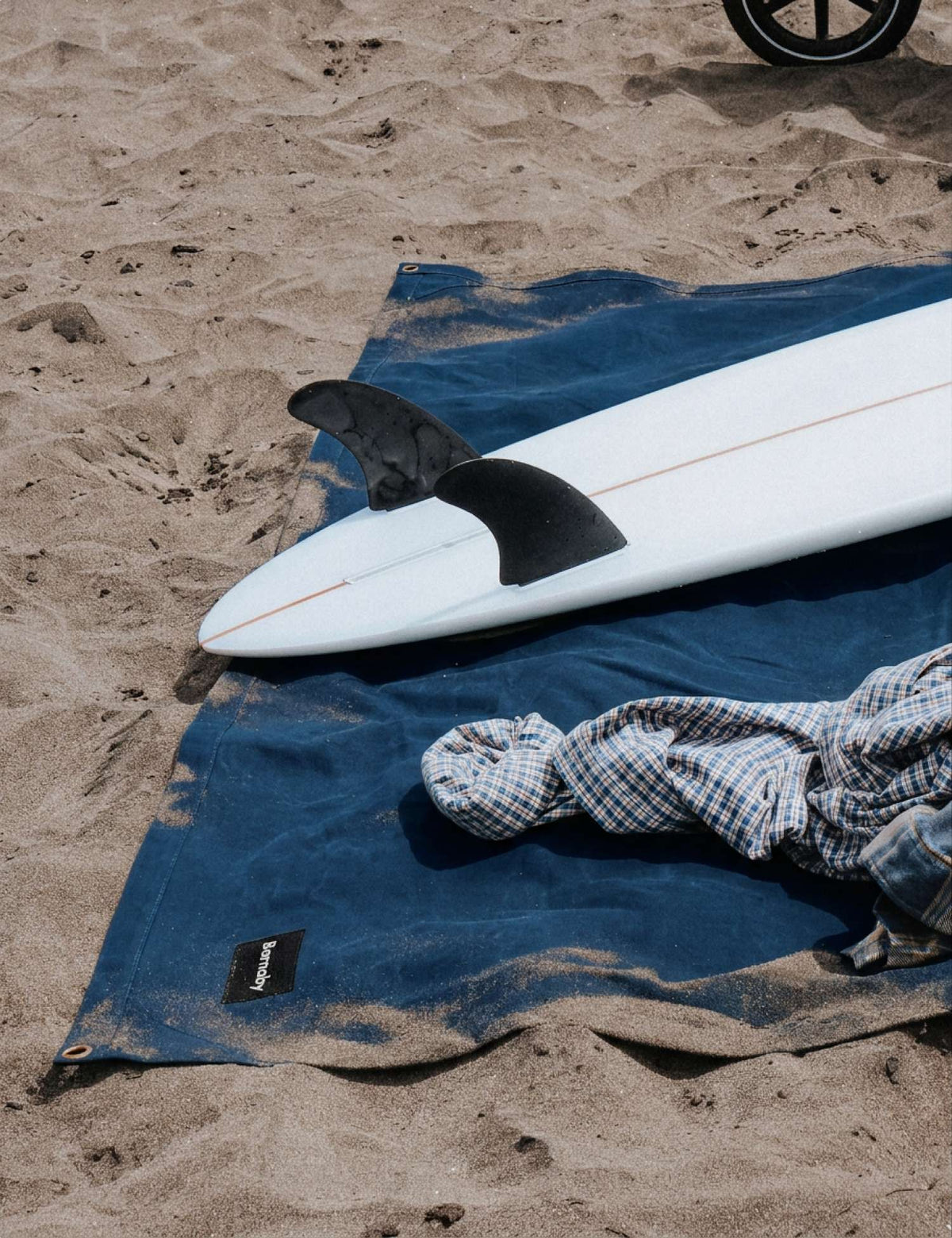 Waxed Canvas Picnic Mat - Aoraki Blue - Barnaby Outdoor