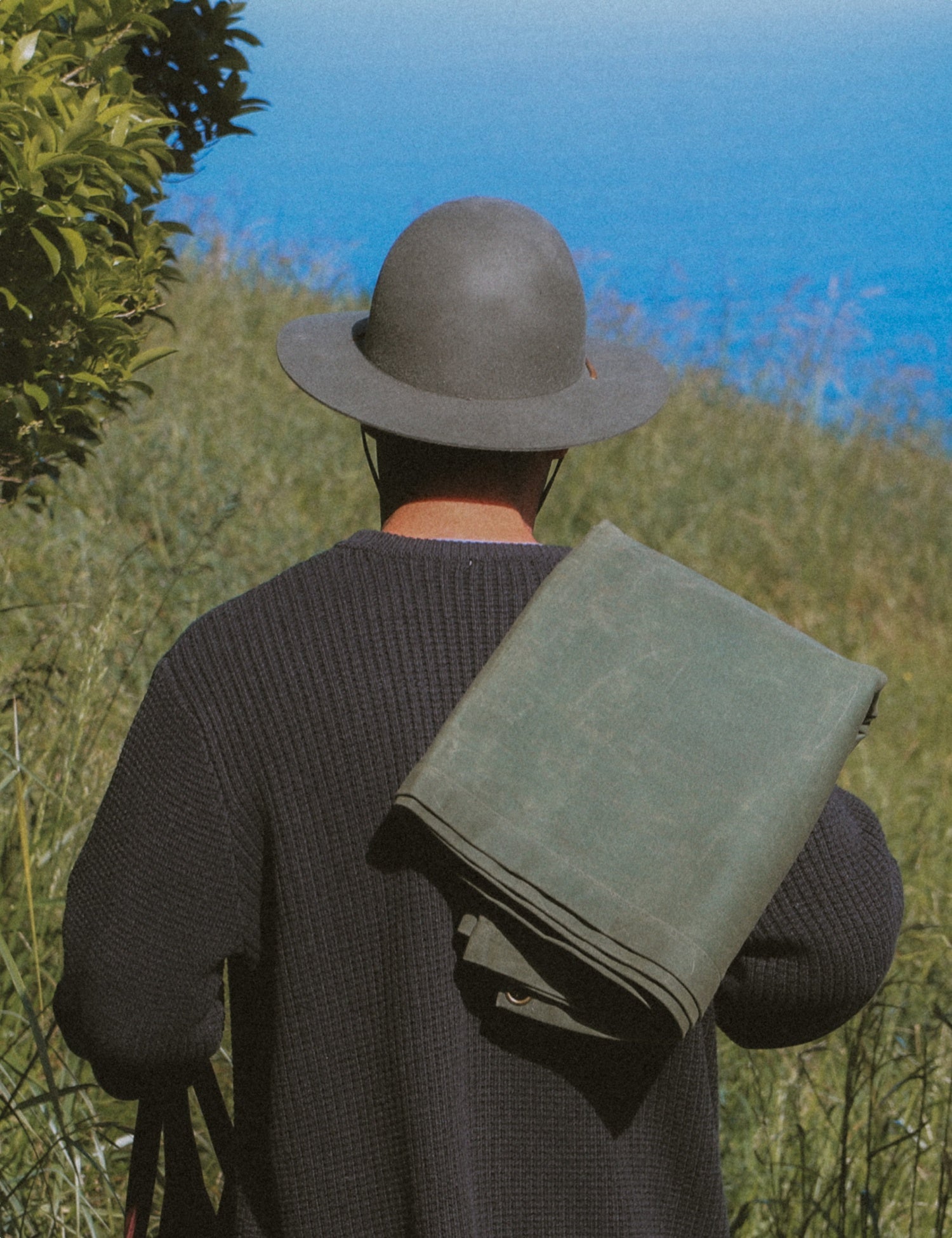 Waxed Canvas Picnic Mat - Waitākere Green - Barnaby Outdoor