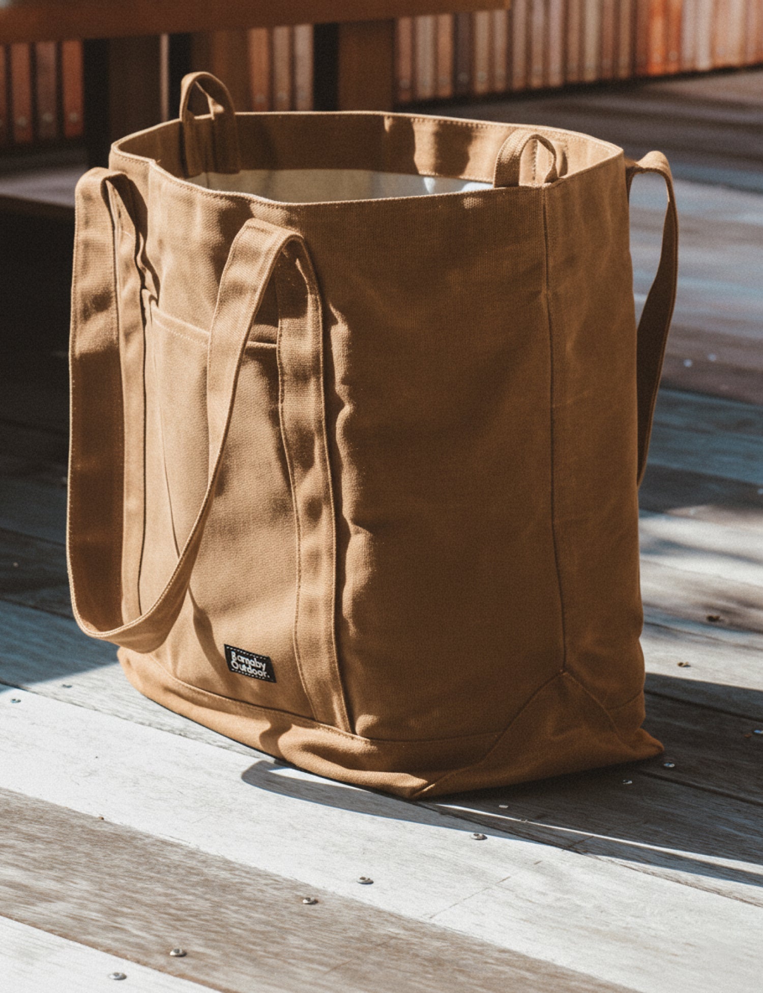 Barnaby Better Tote - Large waxed canvas everyday carry bag - Tussock - Barnaby Outdoor