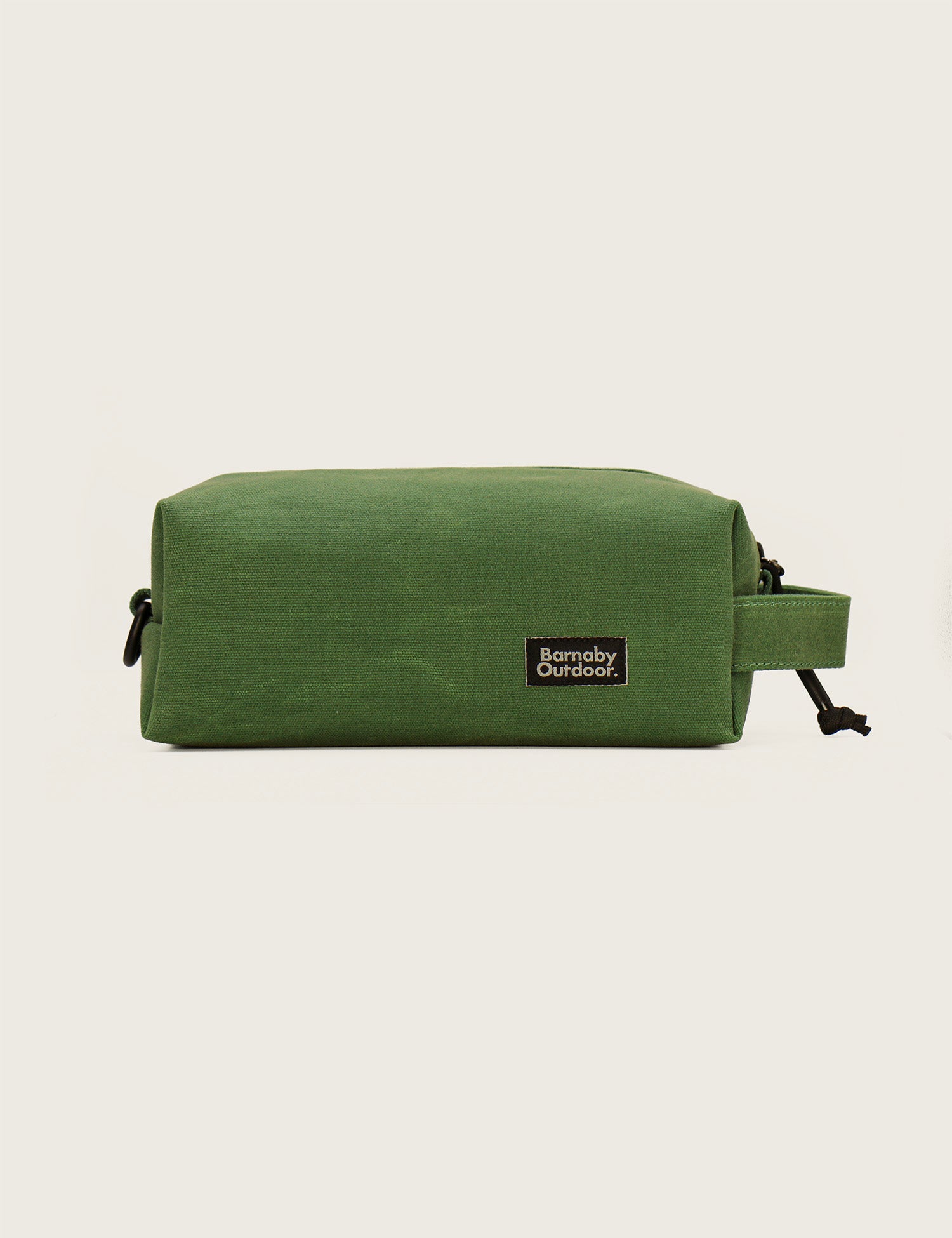 Field Wash Bag - Waxed Canvas - Karamea Green - Barnaby Outdoor