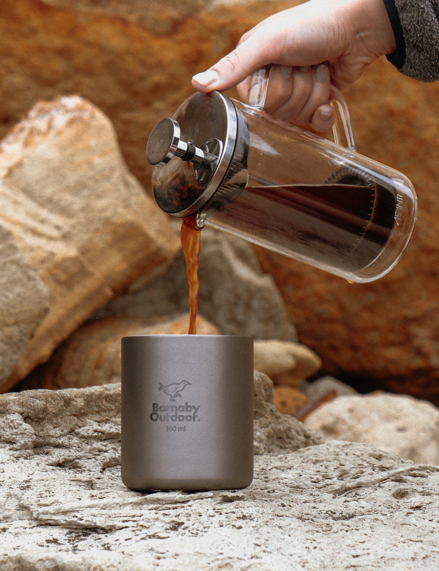 Titanium Double - Wall Barnaby Mug - 300ml - Barnaby Outdoor