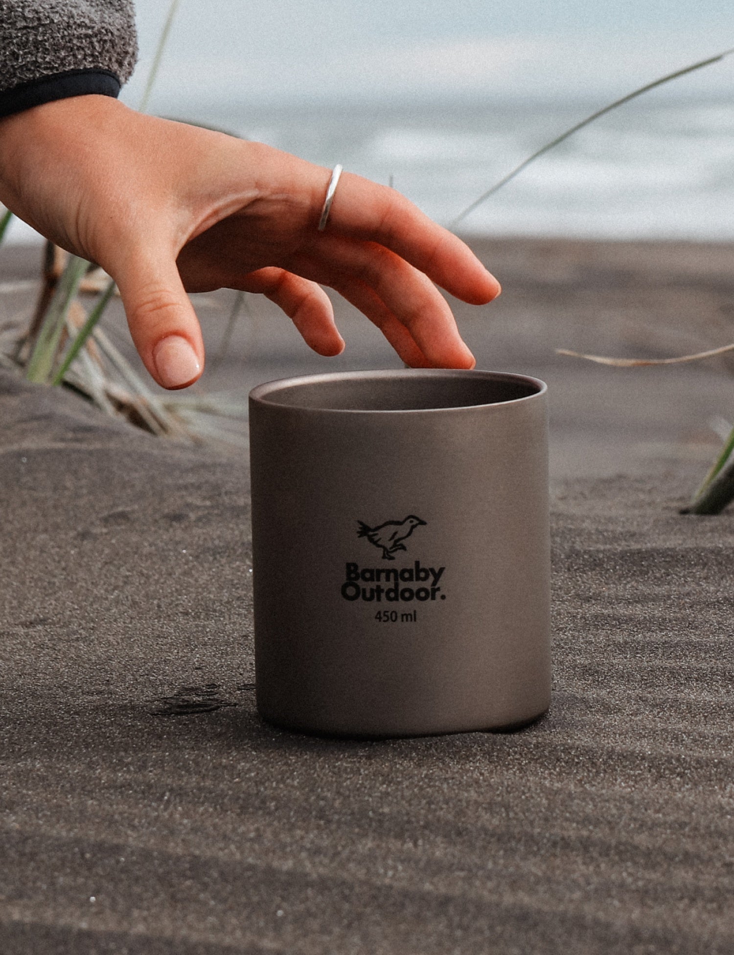 Titanium Double - Wall Barnaby Mug - 450ml - Barnaby Outdoor