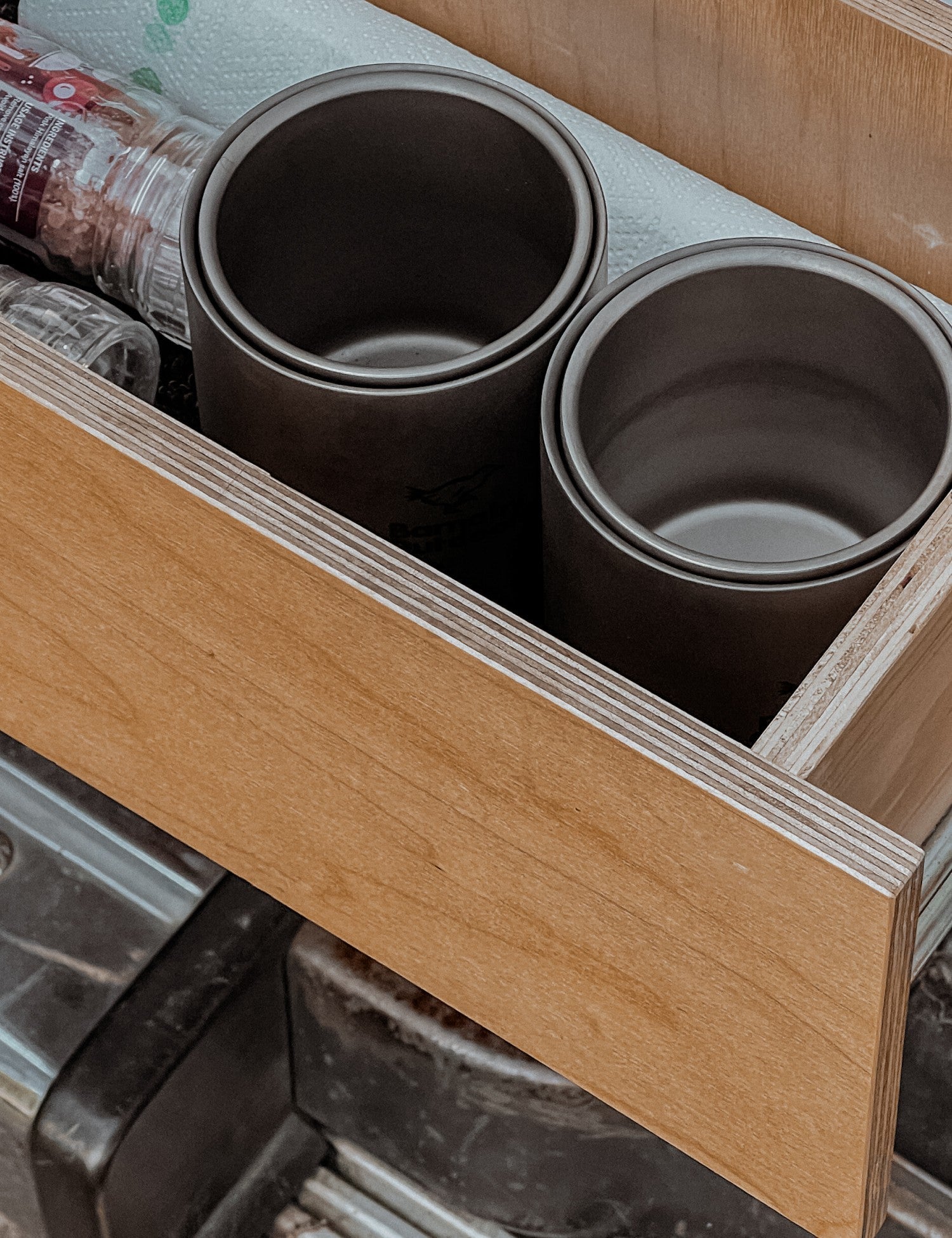 Titanium Double - Wall Barnaby Mug - FAMILY Nesting Set - Barnaby Outdoor