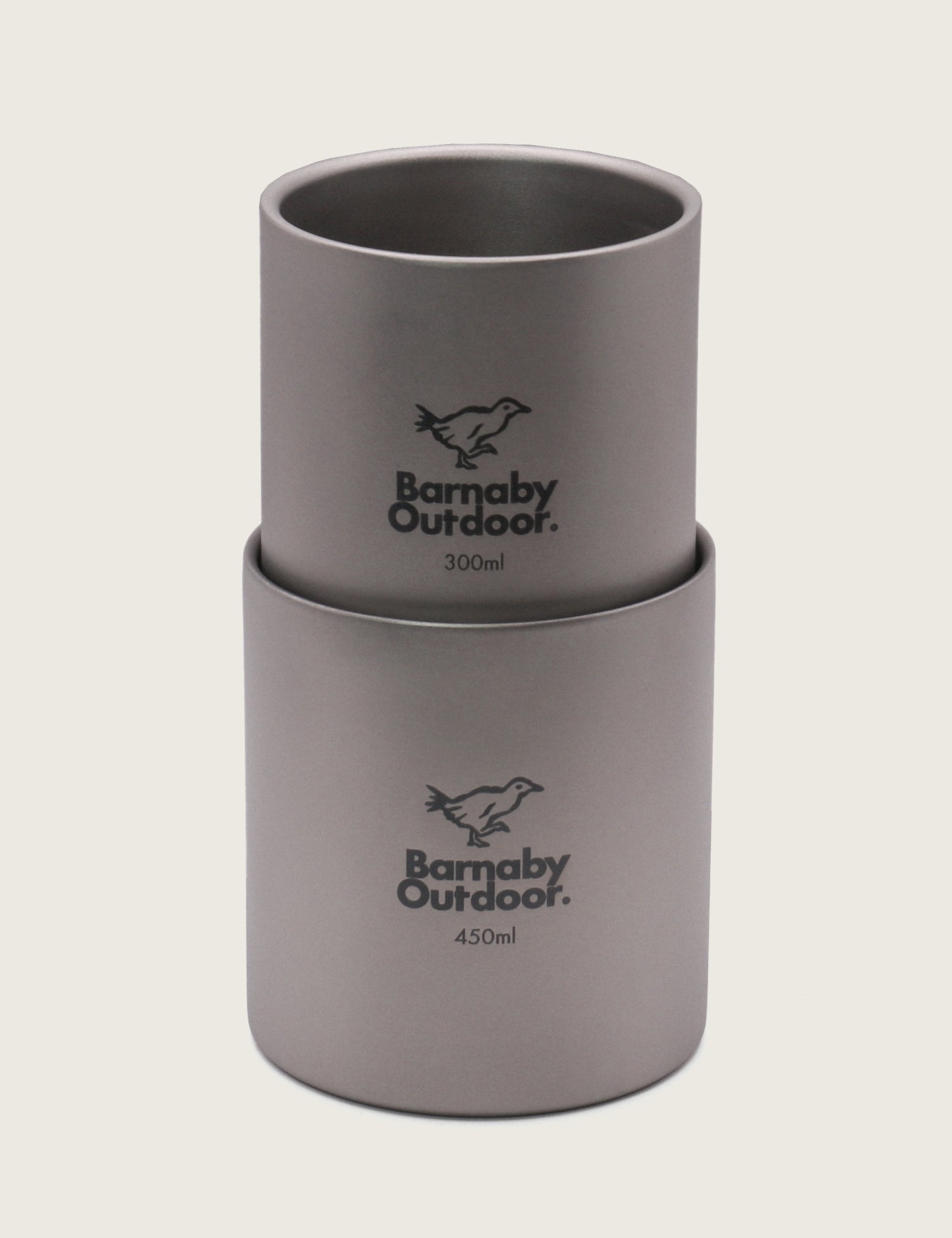 Titanium Double - Wall Barnaby Mug - Nesting Set - Barnaby Outdoor