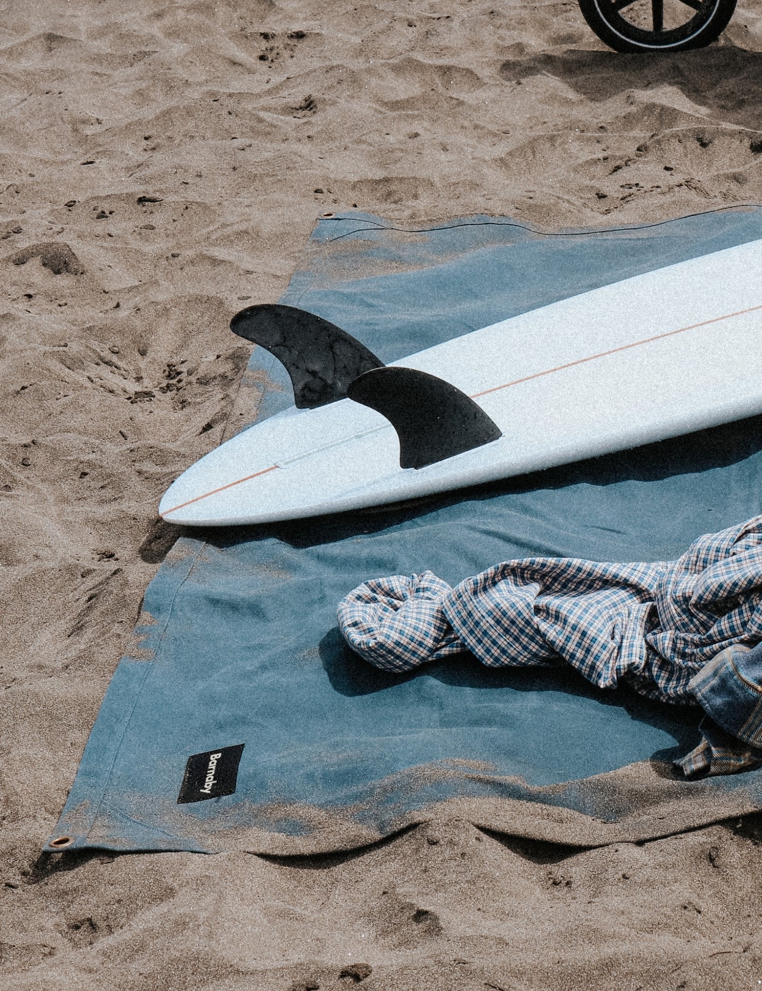 Waxed Canvas Picnic Mat - Aoraki Blue - Barnaby Outdoor